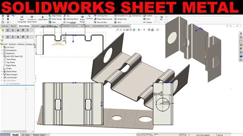 sheet metal in solidworks 2016|solidworks sheet metal basics.